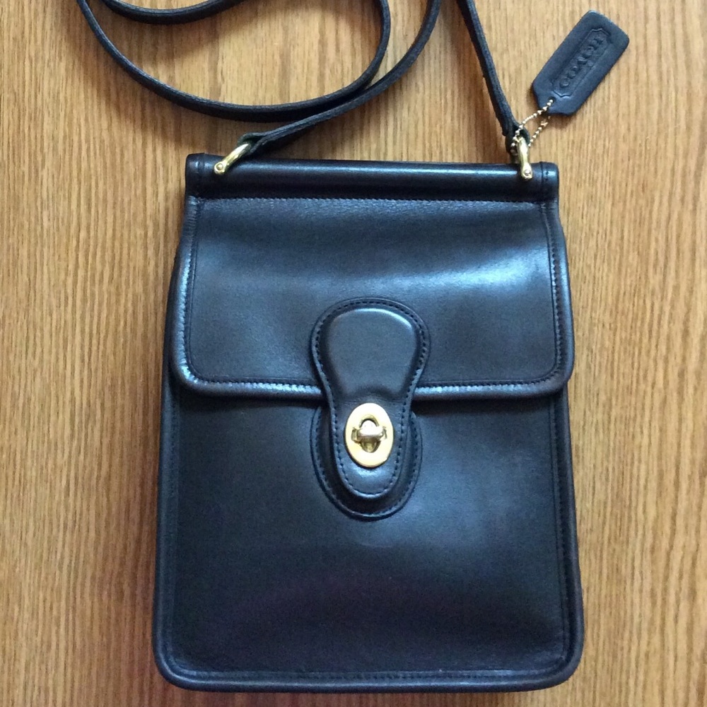 “Vintage” Coach Murphy-Black leather